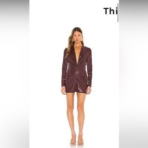 WINE colored mini dress-size M